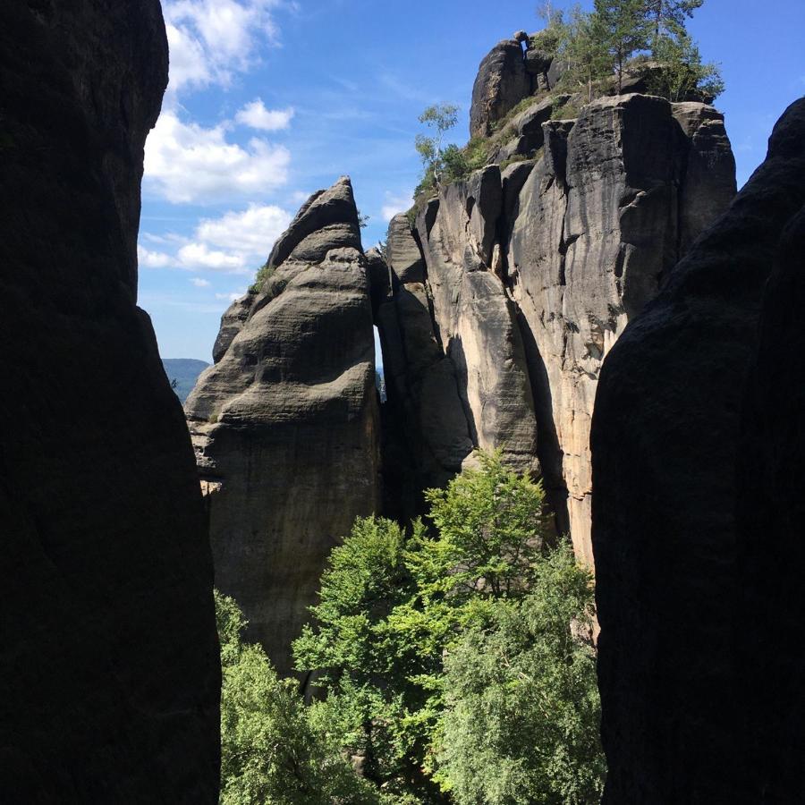 Bergblick Apartment SäChsische Schweiz Sebnitz Bagian luar foto